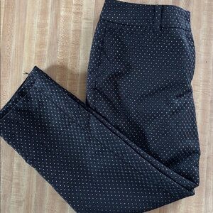 Ann Taylor Black Dress Pants with Gold Detailing.  These are a Size 6P